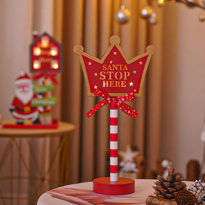 LED Christmas decorative lights, stop signs, Christmas hats, crown shaped lights, storefront ambient lights