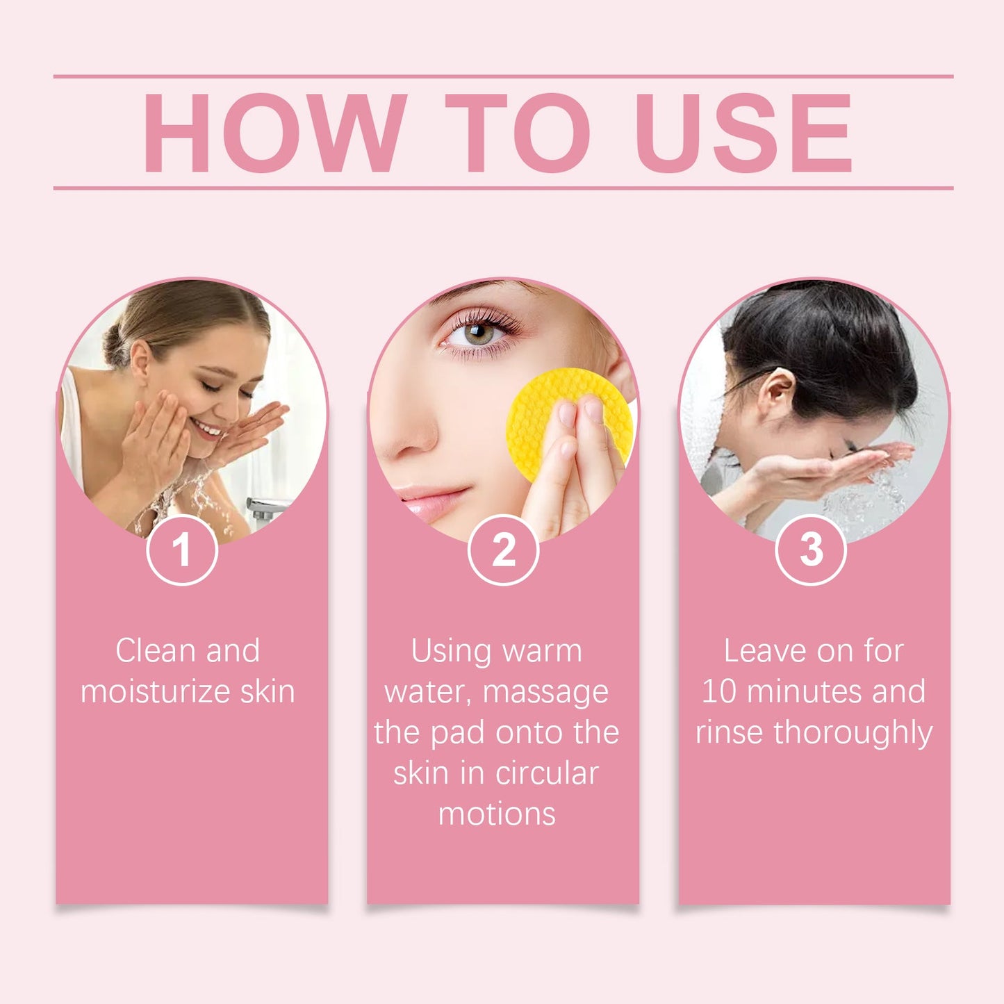 Turmeric Acid Cleansing Pad Gently Cleanses Skin, Lightened Acne Face, Brightened Pores