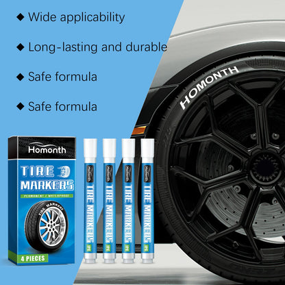 White Tire Paint Pen Car Tire Paint Pen Does Not Fade Color Creative Diy Oil Pen