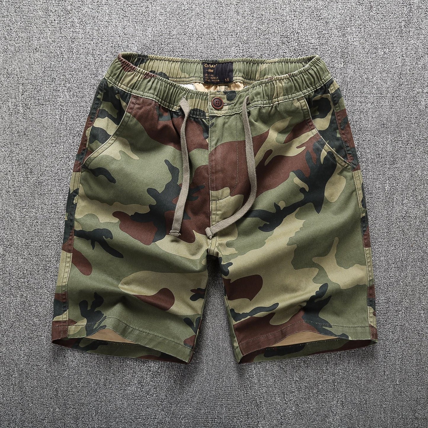 Straight Sports Leisure Five-Point Cotton Work Shorts