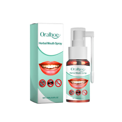 Herbal Mouth Spray, Refreshing Breath Repair Swollen Gums Relieve Oral Ulcer Yang Portable Spray