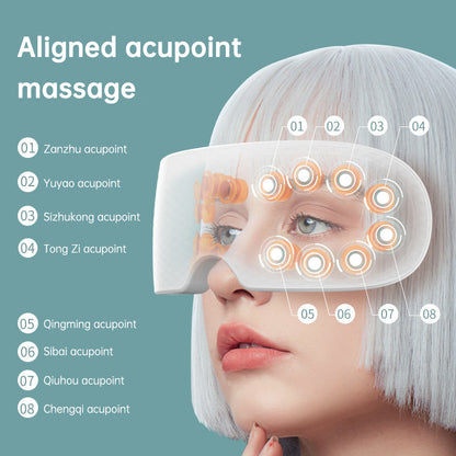 New Arrival Dry Eye Massage And Heating Steam Eye Massage Equipment Vibration Electric Eye Steam Massager
