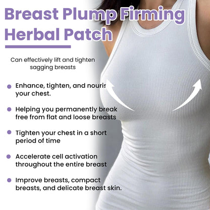 Breast Plump Firming Herbal Patch, Women's Breasts Plump Anti-sagging Breast Massage Care Patch