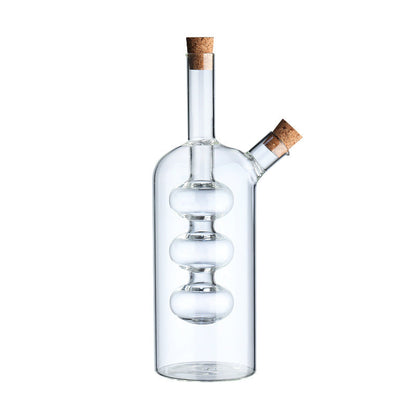 Kitchen Storage Sealed Bottles, Double-layer 2-in-1 Glass Bottles, Oil, Vinegar, Sauce, Seasoning Bottles, Kitchen Tools