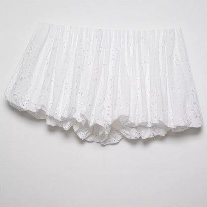 Casual Loose Balloon Silhouette Shorts with Style Design