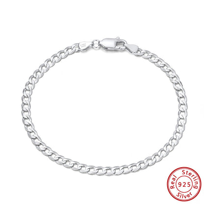 Sterling Silver Bracelet Car Flower Chain Trend