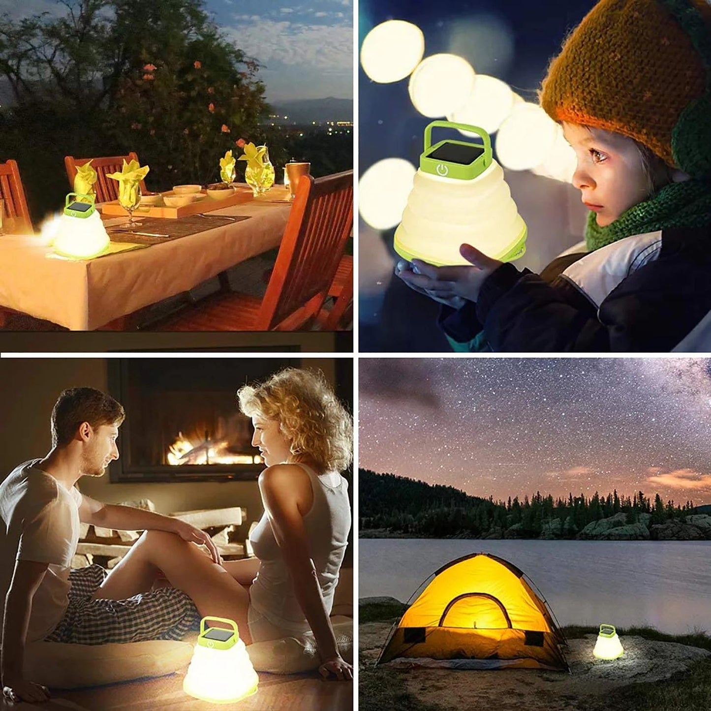 Solar Soft Adhesive Light Telescopic Light Solar Outdoor Camping Light Portable Folding Light LED Bubble Light