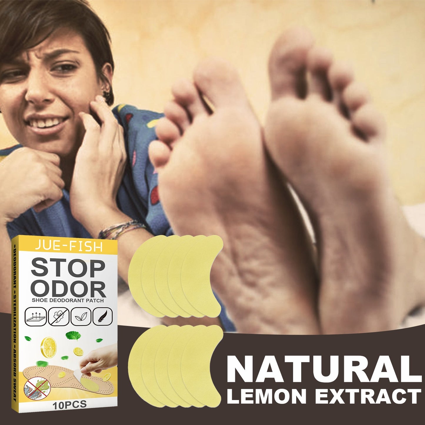 Deodorant Stickers For Shoes, Fresh, Remove Odor And Prevent Foot Odor Foot Sweat Sports Shoes Smelly Insole Sticker