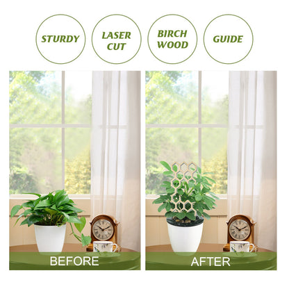 Garden Plant Trellis Home Wooden Pot Climbing Pergola Balcony Decoration Support Flower Arrangement Supports