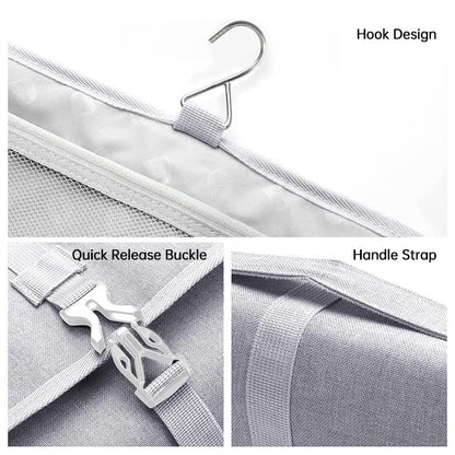 Large - capacity dustproof travel bag for Dyson Pre - Styling Dryer, fits curling barrels.