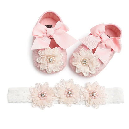 Floret lace women's baby shoes soft soled baby shoes baby shoes walking shoes princess shoes