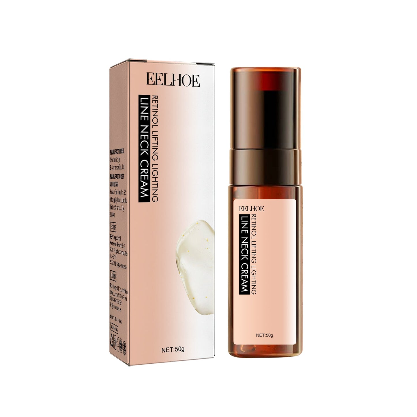 Retinol Anti-Wrinkle Neck Cream, Lighten Neck Lines Moisturizing, Hydrating, Firming And Brightening Skin Neck Cream