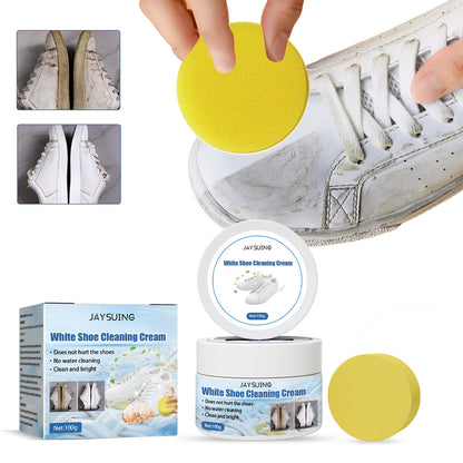 Little White Shoes Cleaning Cream, Little White Shoes Clean Stains Shoes Edge Yellow Free Wash Whitening Cleaning Cream