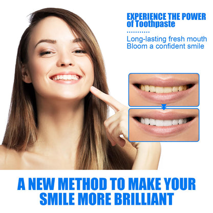 Fruity White Toothpaste Series, Clean Tooth Stains Fresh Breath White Tooth Care Toothpaste