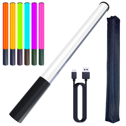 RGB Colorful LED Stick Fill Light Handheld 3200K-5600K LED Flash Light stick Speedlight Photographic Lighting
