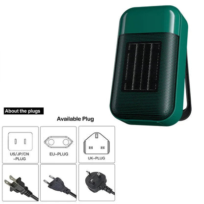 500W Electric Fan Heater Space Heater PTC Fast Heating 110V/220V Office Desktop Portable Electric Heater Radiator Air Heaters