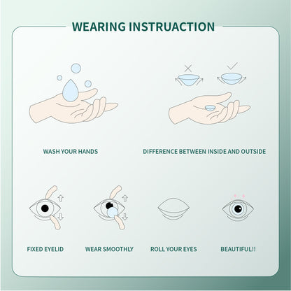 1Pcs FDA Certificate Eyes Beautiful Pupil Colorful Girl Cosplay Contact Lenses Gray