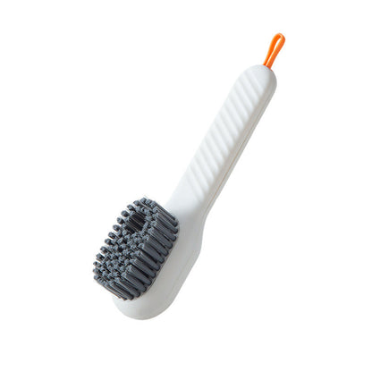 Multifunctional Soft-Bristled Shoe and Clothing Brush with Long Handle