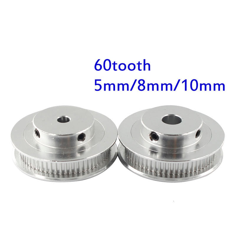1Pcs GT2 Pulley 30 36 40 60 Tooth 60T 5mm Bore GT2 Timing Pulley for Reprap 3D Printer Parts gt2 pulley 60 teeth