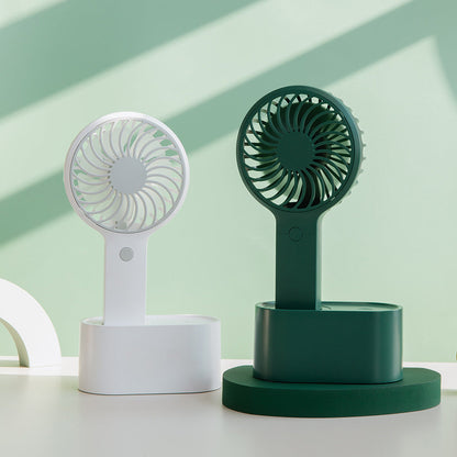 Shaking Head Fan USB Mini Desktop Small Fan Convenient Hand-Held Outdoor Student Fan