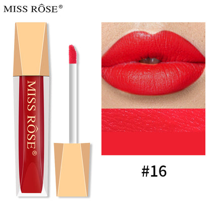 Matte Lip Gloss Liquid Pearlescent Lip Gloss Non Fading Non Stick Cup Velvet Lip Glaze Lipstick