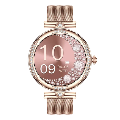 NX17 Pro Smart Watch Fashion Dimanond Ladies Wristwatch Amoled Bluetooth Calling Health Monitoring Women Fitness Smartwatch