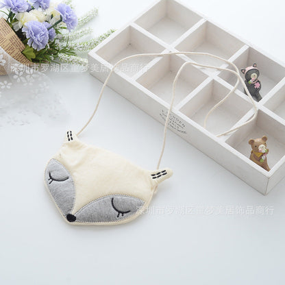 The New South Korean Manufacturers Original Cartoon Small Fox Children Small Satchel Purse