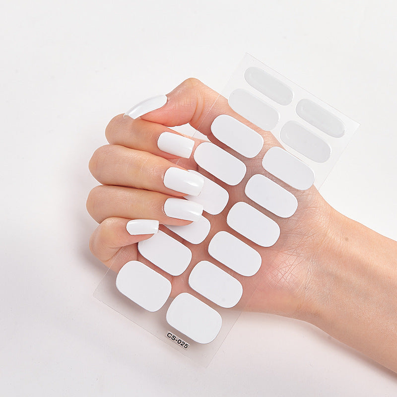 Nailart Sticker Pure Solid Color Self Adhesive