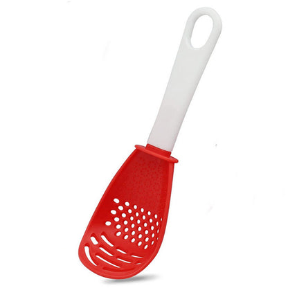 Grinding dish spoon mashing and draining water drain spoon grinding ginger and garlic spoon egg mixer mashed potatoes
