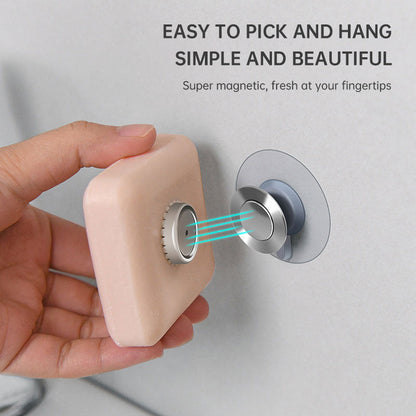 Stainless Steel Magnetic Soap Holder No Trace Paste Soap Holder in Toilet Soap Box Drain Rack Bathroom Shelf