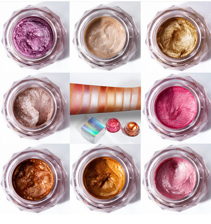 Mermaid Glow Highlighter Jelly Gel - Festival Body Glitter Makeup