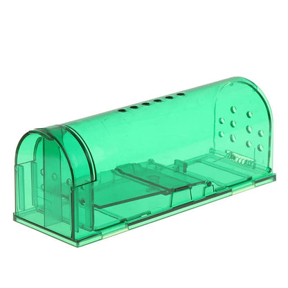 Smart Self-locking Mousetrap Safe Firm Transparent Household Mouse Catcher Control Cage Reusable Mice Rodent Catcher Rat Traps