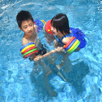 Kids' swim belt: 6 EVA discs/pack, for 3 - 14yo, 15 - 30kg rings.