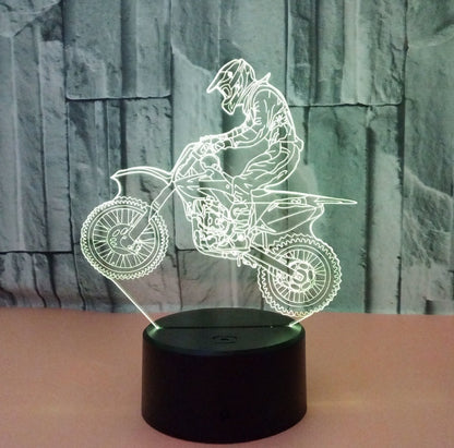 New Style 3D Motorcycle LED Lamp with Touch Remote