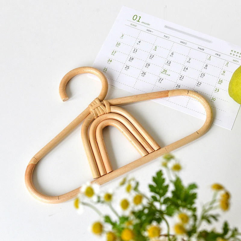 1pcs Handmade Vine Clothes Hanger Indonesian Vine Weaving Moon Sun Rainbow Style Children's Room Photography Room Decoration