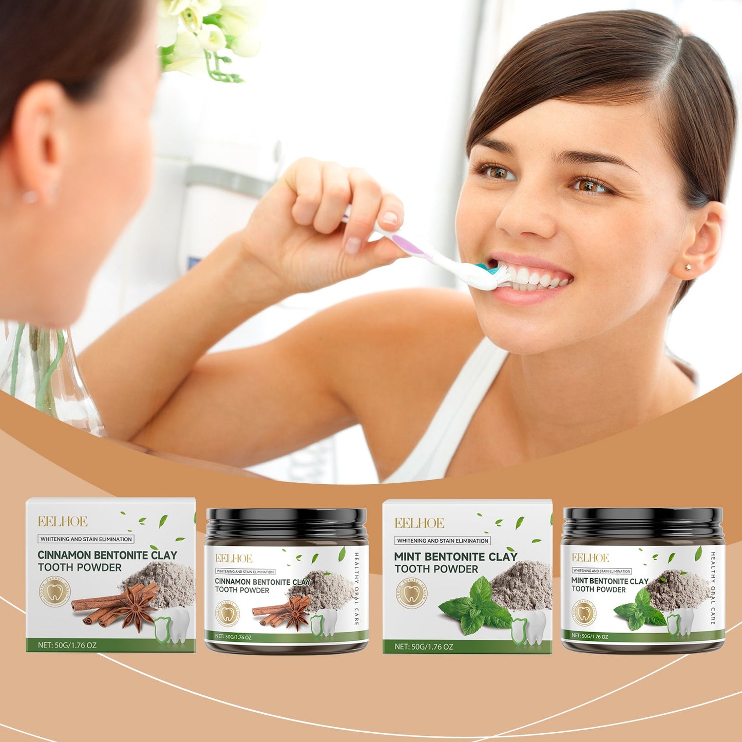 Volcanic Ash Dental Cleaning Powder Clean Bad Breath Confident Smile Teeth Cleaning Care Beauty Dental Powder