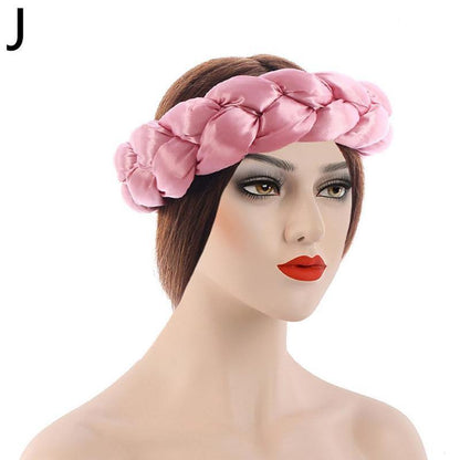 New Fashion Candy Color Women Braids Headbands Elastic Headwear Hair African Female Turban Bands Accessories Bandana Bandag L8y4