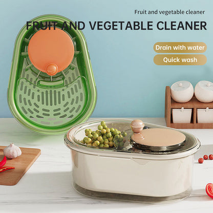 Fruit and vegetable washer drain basket household washing machine kitchen ingredients washing basket