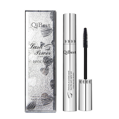 Makeup Qibest Silver Tube Big Eye Mascara Slender Curling Waterproof Not Smudge