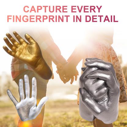 Couple Hand Model Clone Powder, Valentine's Day Diy Gift 3d Hand Model Crafts Creative Home Decoration
