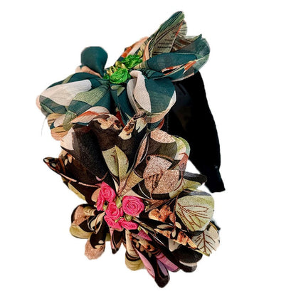 Fashionable handmade fabric flower headbands