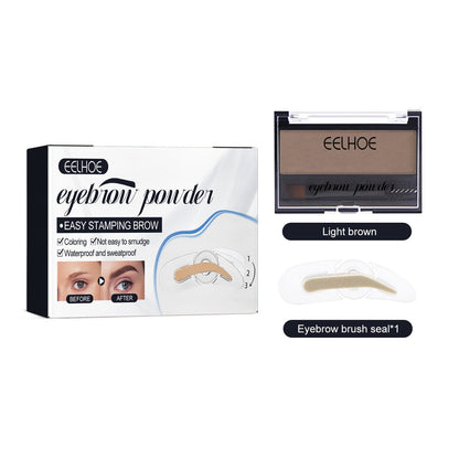 Eyebrow Powder Set Makeup Natural Lasting Waterproof Not Easy To Decolorize Dizzy Lazy Seal Eyebrow Powder Set