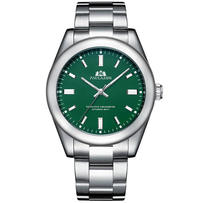 Automatic Watch for Men Mechanical Stainless Steel Luxury Red Yellow Sky Blue Green Colorful Rainbow 41mm Reloj Hombre Baratos