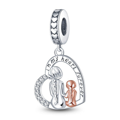 Mother's Day heart-shaped blessing pendant birthday gift DIY jewelry accessories
