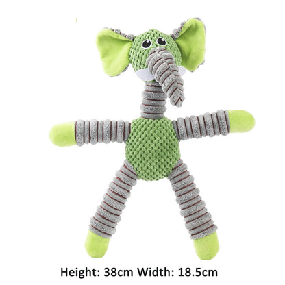 Large Letter Toy Elephant Bear Pig Animal Sound Toys for Pets