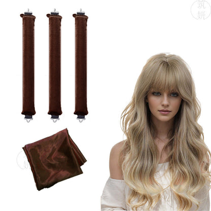 Sleeping lazy heatless hair curler simple big wave bold curling iron