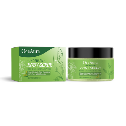 Green Tea Underarm Detox Scrub Exfoliating Student Men And Women Underarm Whitening Joint Rejuvenation Hydrating Moisturizing Scrub