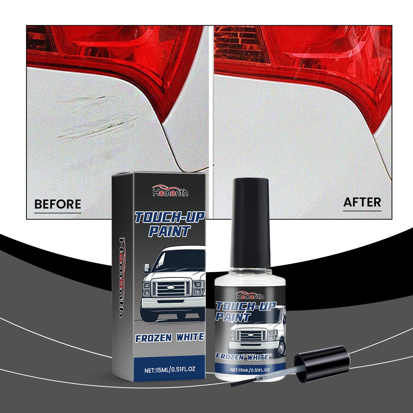 Car White Paint Repair, Car Paint Scratch Repair Pearl White Car Special