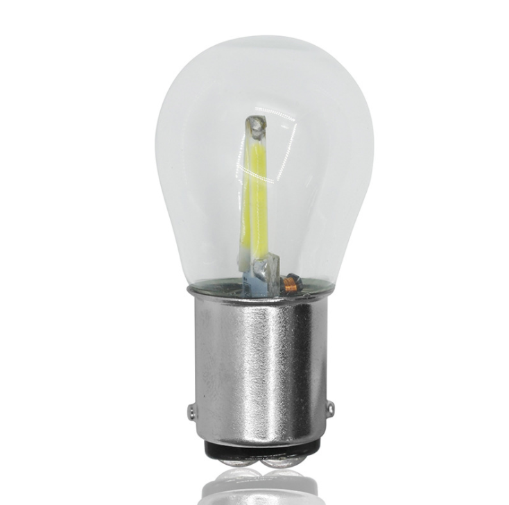 1pcs 1156 P21W BA15S 1157 BAY15D COB LED Filament Chip Car Brake Lights Auto Reverse Bulb Parking Lamp 12V Red White Yellow