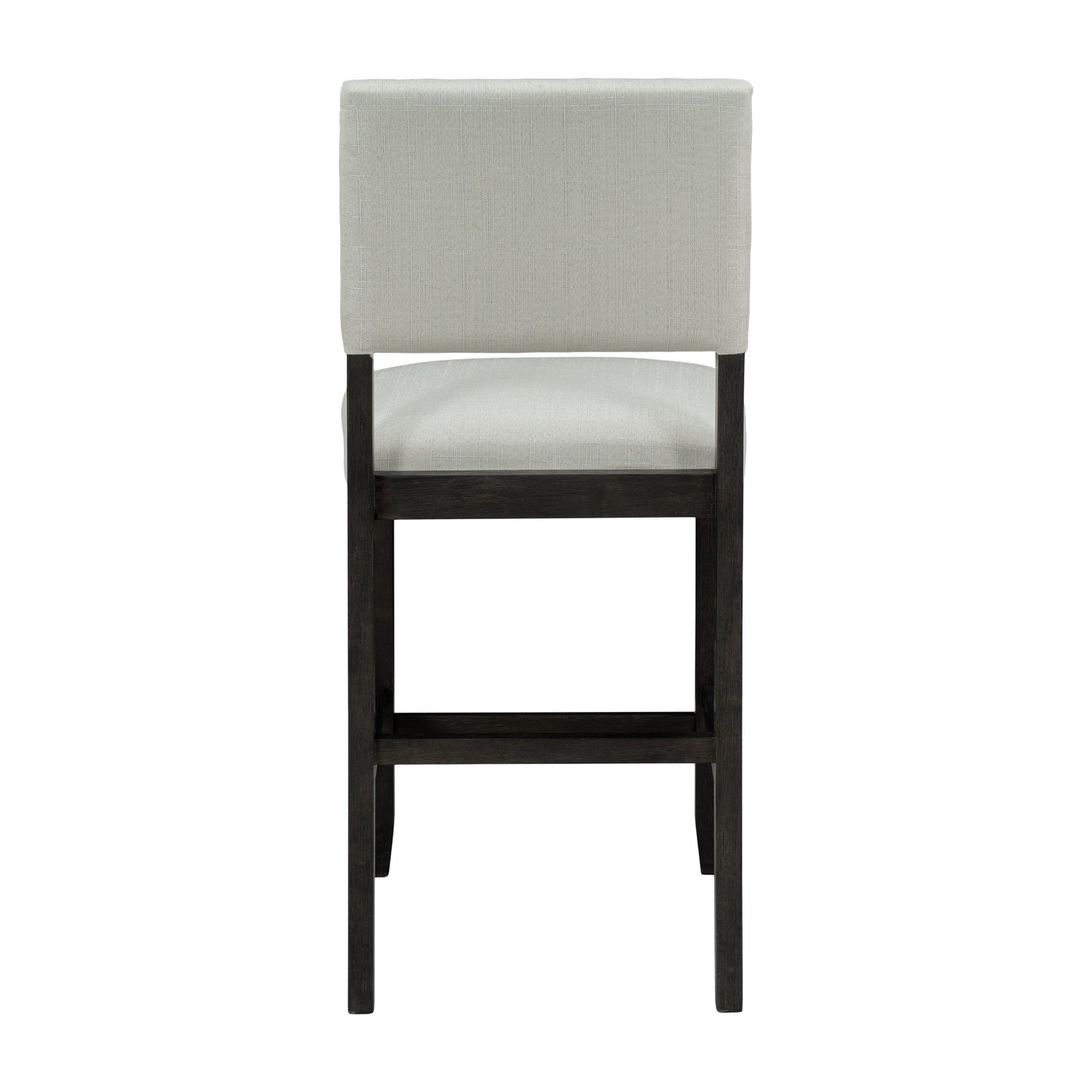TREXM 5-Piece Counter Height Dining Set, Classic Elegant Table and 4 Chairs in Espresso and Beige